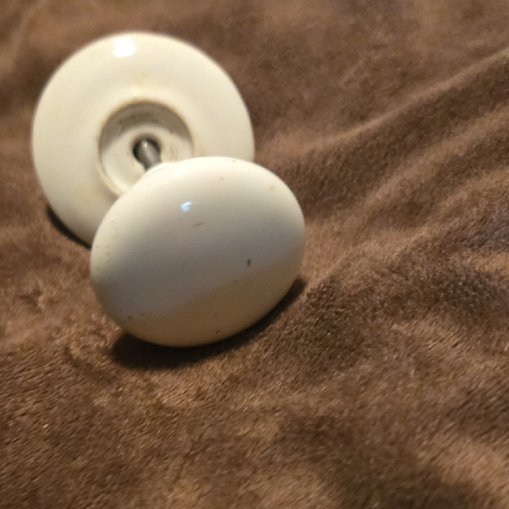 Antique white porcelain drawer Knob